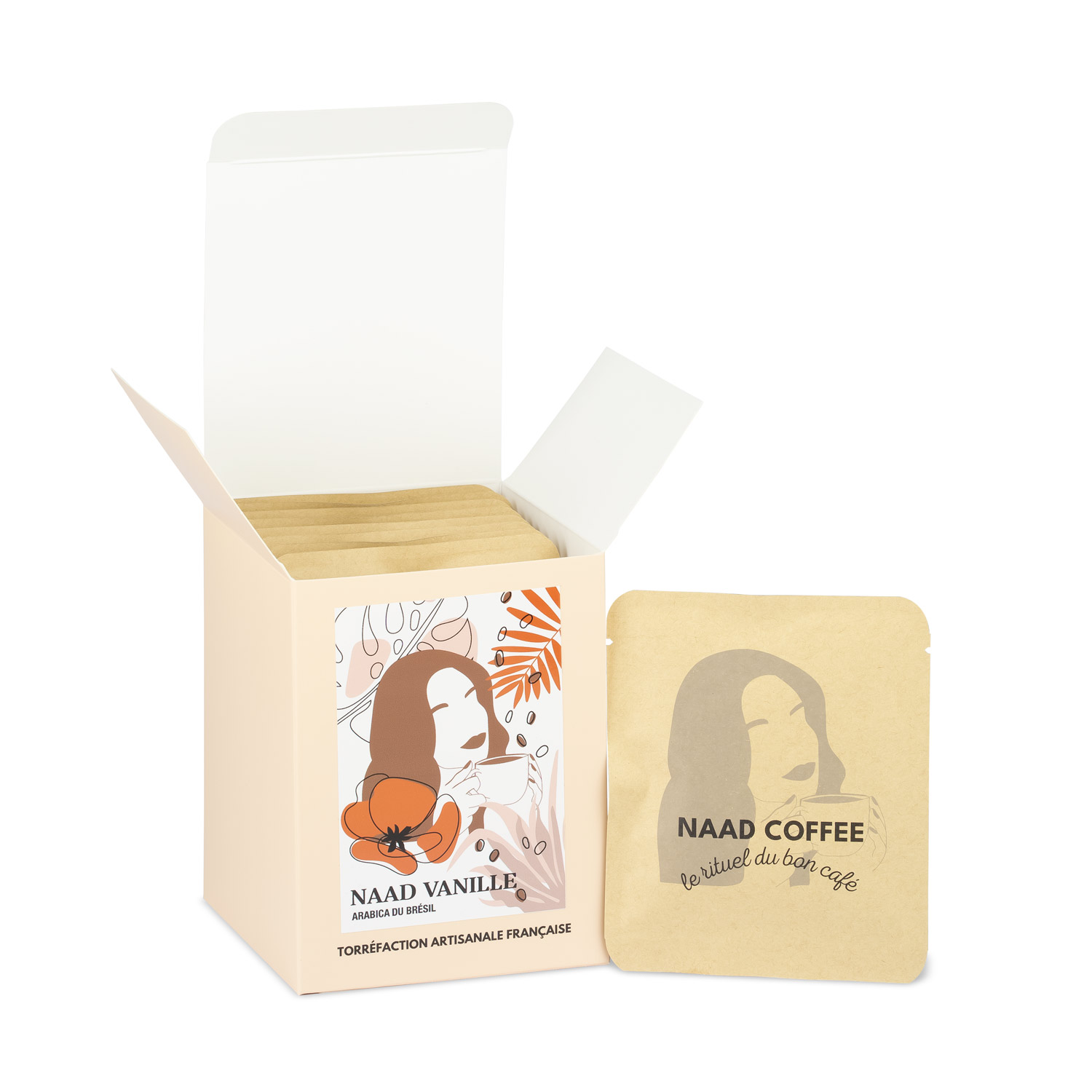 Packshot fond blanc et détourage Naad Coffee x amelioreta.com